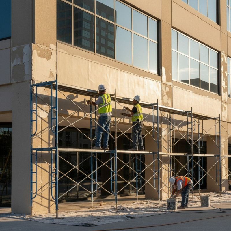 Local Commercial Stucco Installation pros at work